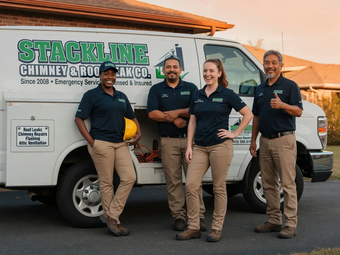 Chimney flashing repair company in Tiline, KY